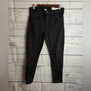Rag And Bone Cate Mid-rise Ankle Skinny Black Jeans Womans Size 28
